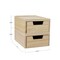 Martha Stewart Weston Stackable Light Natural Paulownia Wood Boxes W/Drawers, Desktop Organizers, 5.25in x 7in, 2PK LY-E2208115-2-NAT-MS - alternate 3